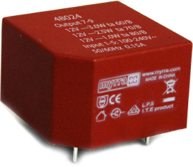 Transformator do druku 3.3V dc 100 → 240 V ac, 140 → 340 V dc 1 wyjście wyjścia 63% Do montażu na płytce