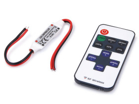 Ściemniacz do taśm LED jednokolorowych z pilotem RF-1CH-11v2