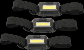 207904 Headlamps, set of 3, 3W COB