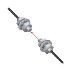 Czujniki fotoelektryczne Banner M2,5 Plastik Montaż gwintowany