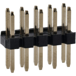 Harwin M22-2020505 5&#x2B;5 Position Male DIL Vertical Throughboard Connector