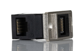 Złącze RJ45 RJ45 żeńskie Cat5e Bez ekranowania porty: Złącze Ethernet Feedthrough RS PRO