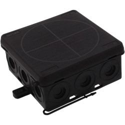 Wiska 10109587 Junction box (L x W x H) 86 x 86 x 41 mm Black IP55