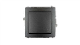 Deco Przycisk /Dzwonek/ Grafitowy 11Dwp-4