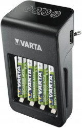 Ładowarka akumulatorków Ni-MH VARTA LCD PLUG CHARGER PLUS 57687 + 4 x R6 / AA 2100 mAh
