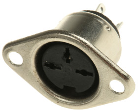 Gniazdo Din 3 -pinowe Żeński Montaż w obudowie