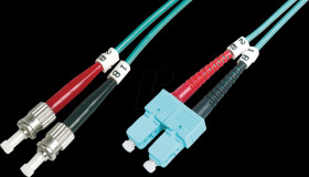 DK-2512-02/3 Fiber Optic Multimode Patch Cord, OM 3, ST / SC
