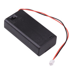 AA x 2 Enclosed Battery Holder with Switch with 2-Pin Plug