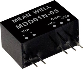 MEAN WELL MDD01N-09 Moduł przetwornicy DC/DC MDD01N-09, 1 W, 56 mA, 1 szt.