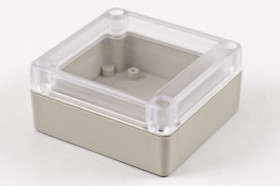 ABS enclosure, (L x W x H) 85 x 80 x 40 mm, light gray (RAL 7035), IP65, RP1055C