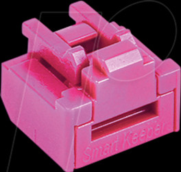 NL03P1PK Port lock, RJ45, 12 pieces, pink