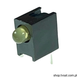 HLMP-1719-A00A2 LED 3mm Yellow in Case THT AGILENT