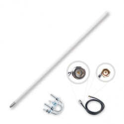 Antena LoRa Fiberglass 8 dBi, 863-870 MHz RF RFELA-4/88X - długość 130cm - Seeedstudio 318020692