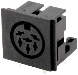 Connfly DS1093-07-BN60X Złącze żeńskie do zabudowy DS1093-07-BN60X, pozłacany stop miedzi, 1 szt.