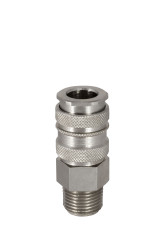 Szybkozłączka pneumatyczna RS PRO G 3/8 męskie rodzaj Żeński Gwintowany Mosiądz, stal 3/8in