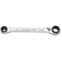 Matador 01840001 Double-Ended Ratchet Wrench 10-19mm Chrome-vanadium