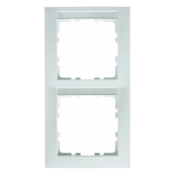 Berker S.1 Ramka podwójna pionowa z polem opisowym śnieżnobiały połysk 10128919