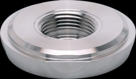 Process adapter, for milk pipe fitting, 25 bar/2.5 MPa, G 1, 2&quot; for process sensors, E33713