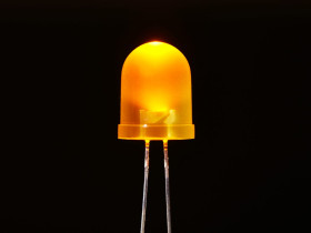 Diffused Yellow 10mm LED (25 pack) [Discontinued]