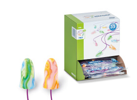 Zatyczki do uszu Jednorazowe, 35dB, kolor: Wielokolorowy Tak, materiał: Poli-bawełna, Moldex CE, EN 352-2