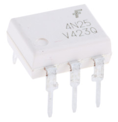 Transoptor 4N25VM z tranzystorem 1-kanałowy DC DIP 6 onsemi