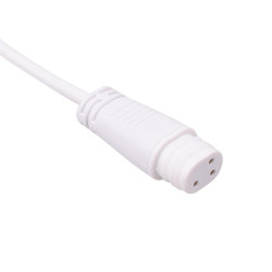 Male White 3 Pole Locking DC Lighting Connector IP60