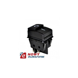 Przełącznik ASB18-21-1AA 2 tory czarny bez podswietl.