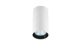 Spot Tuba Manacor Biało-Czarna 6X13cm Gu10 Lp-232/1D-130 Light Prestige
