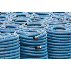 Arot rura karbowana dwuścienna 110 niebieska 25m Atus