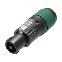 Neutrik NL4FXX-W-L Speakon Connector 4-Pin Black-Green 1pc 10-16mm