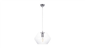 Lampa Wisząca Nowoczesna 1Xe27 Eve Silver