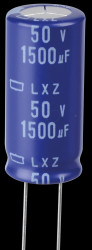 ELXZ500ELL152ML35S ELKO, 1500 µF, 50 V, 105 °C