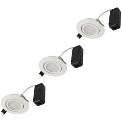 Sygonix SY-6610778 LED recessed light set white monochrome 5.5W EEC F