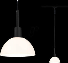 96974 URail pendant light Sarrasani, E14, max. 20 W, dimmable, black/o