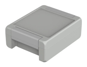 Aluminum enclosure, (L x W x H) 159 x 128 x 60 mm, light gray (RAL 7035), IP69K, 00123225