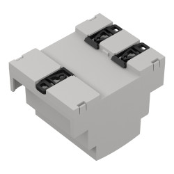 Obudowa szyny DIN 71.7 mm szerokość 89.8 mm Szyna DIN 65.25 mm materiał: Ogniotrwałe tworzywo ABS RS PRO