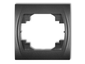 LOGO Ramka pozioma 1 pojedyncza grafitowy 11LRH-1 KARLIK