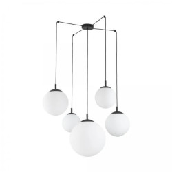 Lampa wisząca pająk z mlecznymi, szklanymi kloszami ESME 5xE27 4791 TK Lighting