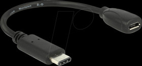 65578 USB type-C plug > USB 2.0 micro-B socket 15 cm