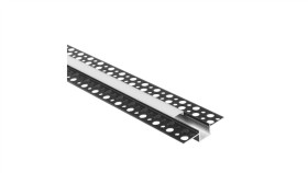 Profil Gp01 Podtynkowy Czarny + Klosz Mrożony 1M