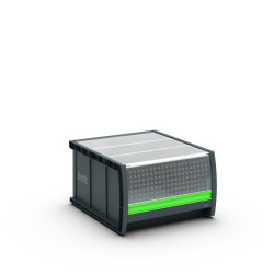 Pojemnik do przechowywania szerokość 264mm wysokość 165mm Antracytowy szary Plastik Bott