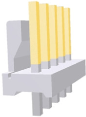 Złącze szpilkowe 6-pinowe MTA-100 raster: 2.54 mm Prosty 1-rzędowe TE Connectivity Otwór przelotowy 250 V Bez osłony