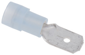 Konektor płaski Męski 6.3 x 0.8mm długość 22.5mm Izolacja: Izolowane Cyna