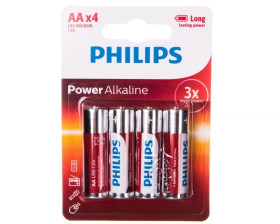 Bateria alkaliczna LR6 / AA 1,5V POWER ALKALINE LR6P4B/10 /blister 4szt./