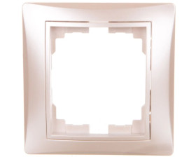 DOMO Ramka pojedyncza pozioma Perłowy biały 011460030 24998