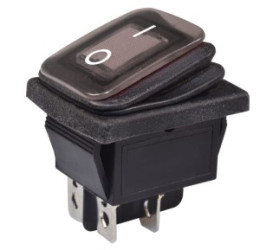 Przełącznik duży 12V SW-KCD2-DC czarny