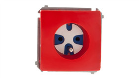 Simon Basic Gniazdo Pojedyncze Data Z/U 16A Ip20 Z Kluczem Uprawniającym...