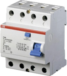 Residual current circuit breaker, 4 pole, 25 A, 30 mA, type A, 230 V, 2CSF204101R1250