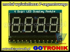 Moduł z poczwórnym wyświetlaczem 7 segmentowym LED
