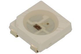 Dioda LED; WS2812B-V4; 5050 (PLCC4); czerwony; niebieski; zielony; przezroczysta; trójkolorowa (RGB); programowalna; 3,7V; powie